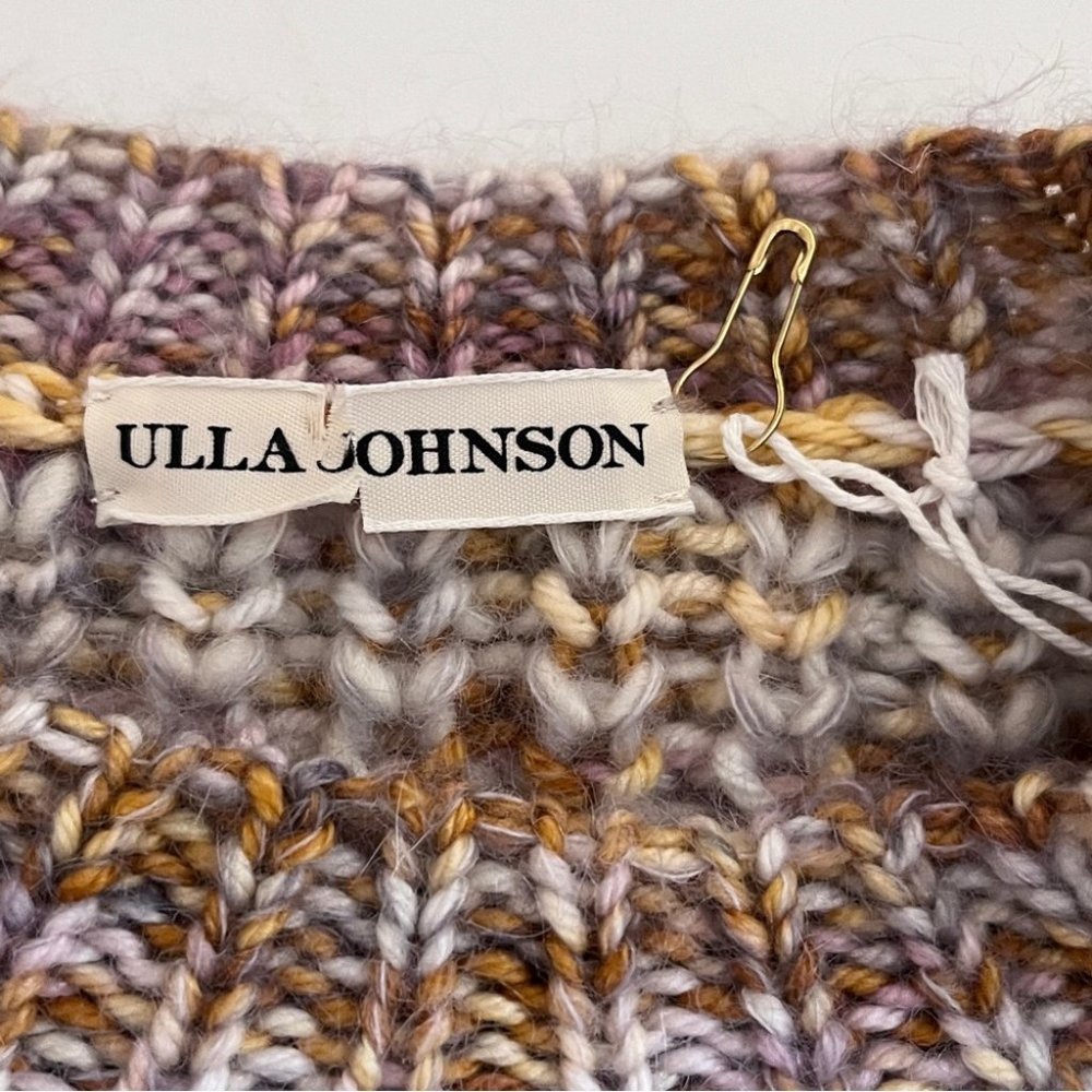 Ulla Johnson Rosina Puff Sleeve Pullover Sweater in Fawn size M/L - Picture 5 of 8